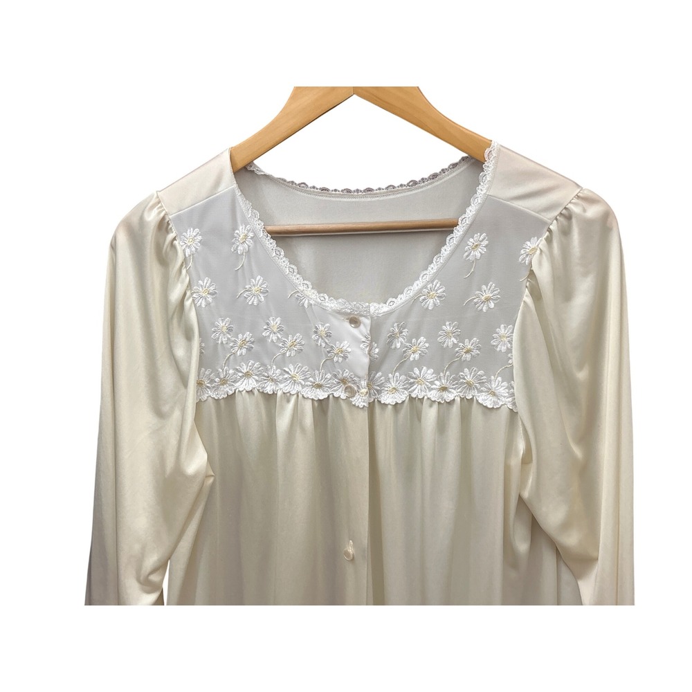 Vintage Sleepwear Shadowline Nightgown Cottagecore Grandma Core Coquette Retro - Picture 2 of 5